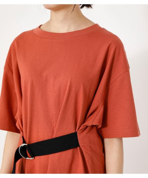 AZUL by moussy(アズールバイマウジー)/WAIST BELT BIG TEE/img30