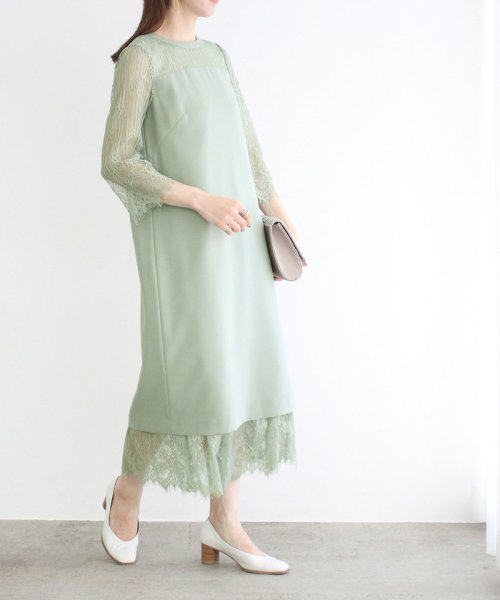 セール 40 Off Web限定 結婚式にも ペチコート付きレースワンピース ロペ Rope Magaseek
