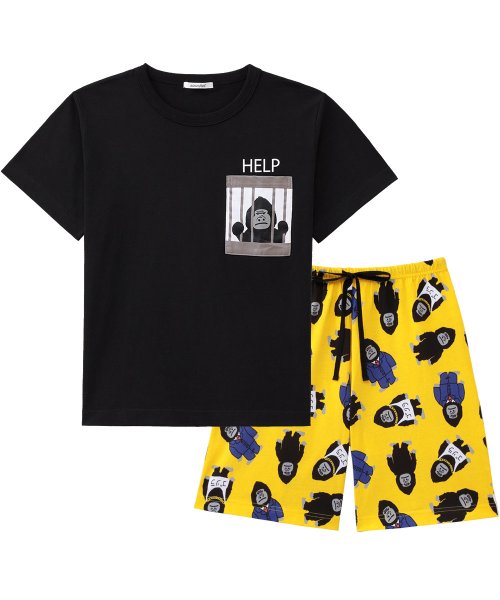 セール 部屋着 セットアップ ポケットｔシャツ 上下セット 男女兼用サイズ Tシャツ ショートパンツ ルームウェア レディース メンズ 夏 半袖 パジャマ 大 エメフィール Aimerfeel Magaseek