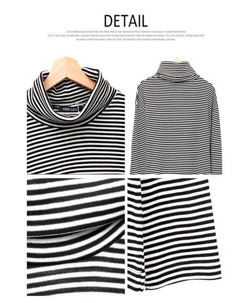 長袖tシャツ メンズ 大きいサイズ 無地 フライス ボーダー タートルネック カットソー Tシャツ 黒 大きめ インナー 白 ロンt ロング 長袖 ビジネス ロ ワンカラーズ One Colors Magaseek