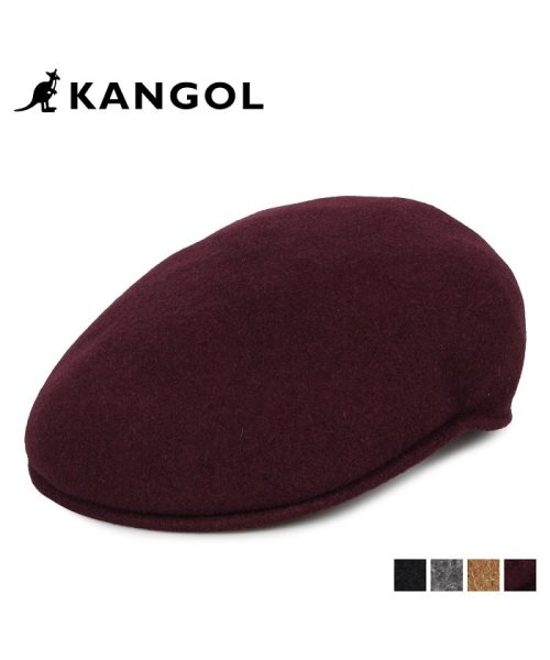 KANGOL(KANGOL)/カンゴール KANGOL ハンチング 帽子 メンズ レディース WOOL 504 ブラック グレー キャメル ワイン レッド 黒 197－169001/img01