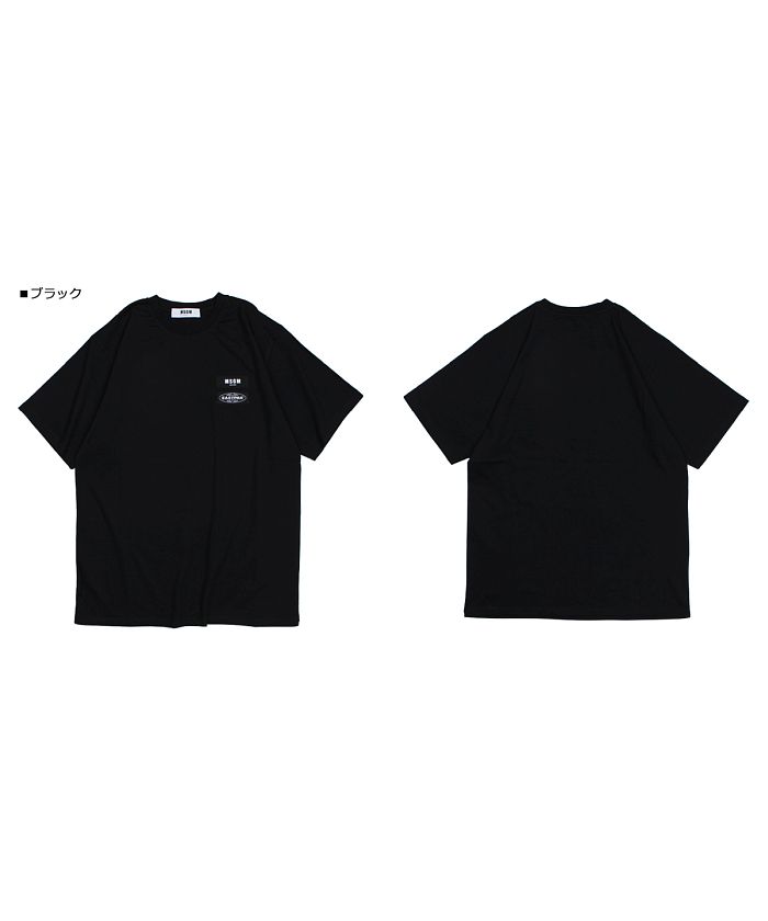 MSGM エムエスジーエム Tシャツ 半袖 メンズ SHORT－SLEEVED T－SHIRT ブラック 2540MM200 184798