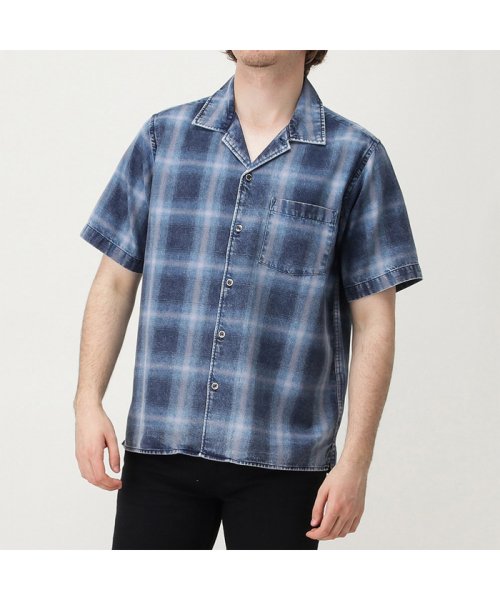 MAC HOUSE(men)(マックハウス（メンズ）)/MOSSIMO モッシモ 加工チェックオープンカラーシャツ 0270－5412M/img26