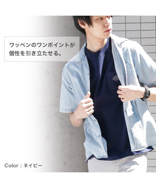 MAC HOUSE(men)(マックハウス（メンズ）)/Dickies ディッキーズ ポケット付きワンポイントTシャツ 0274－4724/img02