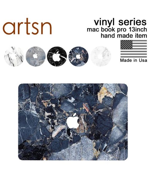 ARTSN(アーツン)/ARTSN アーツン MacBook Pro 13 シール ケース マックブックプロ カバー 保護フィルム マーブル VINYL SERIES'/img01
