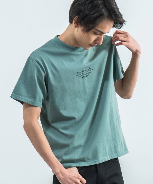 Rocky Monroe(ロッキーモンロー)/Tシャツ 半袖 メンズ レディース 絵画 プリント シンプル カジュアル ストリート ダヴィンチ ひまわり バベル ゴッホ フェルメール 真珠の耳飾りの少女 綿/img46