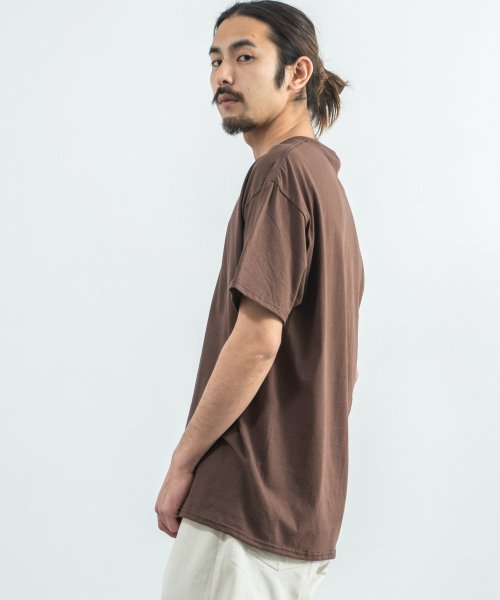 Rocky Monroe(ロッキーモンロー)/Tシャツ メンズ レディース 半袖 無地 白 黒 ゆったり 丸首 クルーネック カジュアル 春夏 カップル ペア お揃い FRUIT OF THE LOOM フ/img20