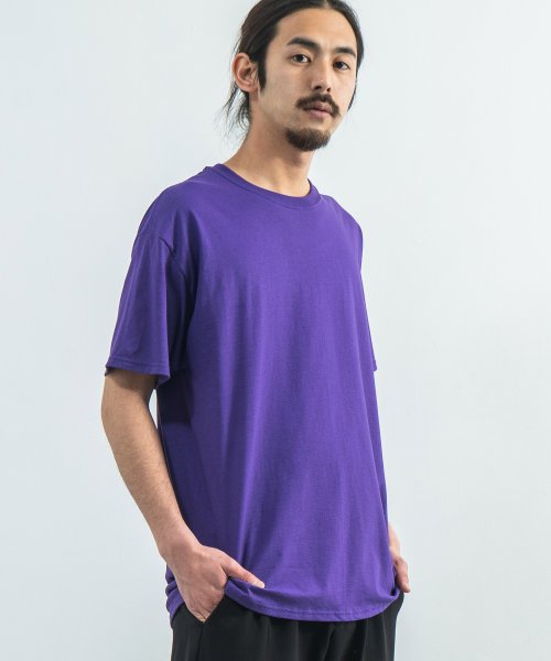 Rocky Monroe(ロッキーモンロー)/Tシャツ メンズ レディース 半袖 無地 白 黒 ゆったり 丸首 クルーネック カジュアル 春夏 カップル ペア お揃い FRUIT OF THE LOOM フ/img46