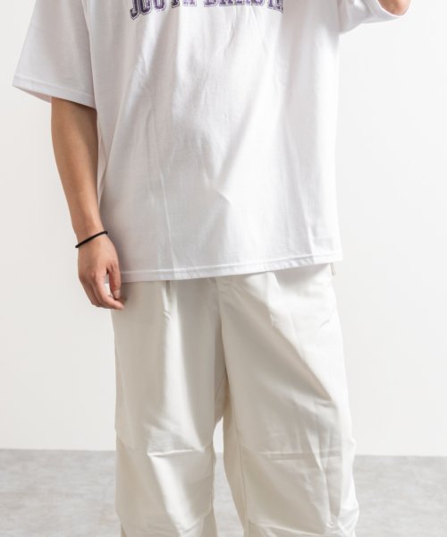 Nylaus(ナイラス)/ネックレス付き カレッジロゴプリント 半袖スーパービッグTシャツ/img05