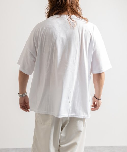 Nylaus(ナイラス)/ネックレス付き カレッジロゴプリント 半袖スーパービッグTシャツ/img08