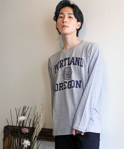 TopIsm(トップイズム)/カレッジロゴ長袖ロングTシャツ/img28