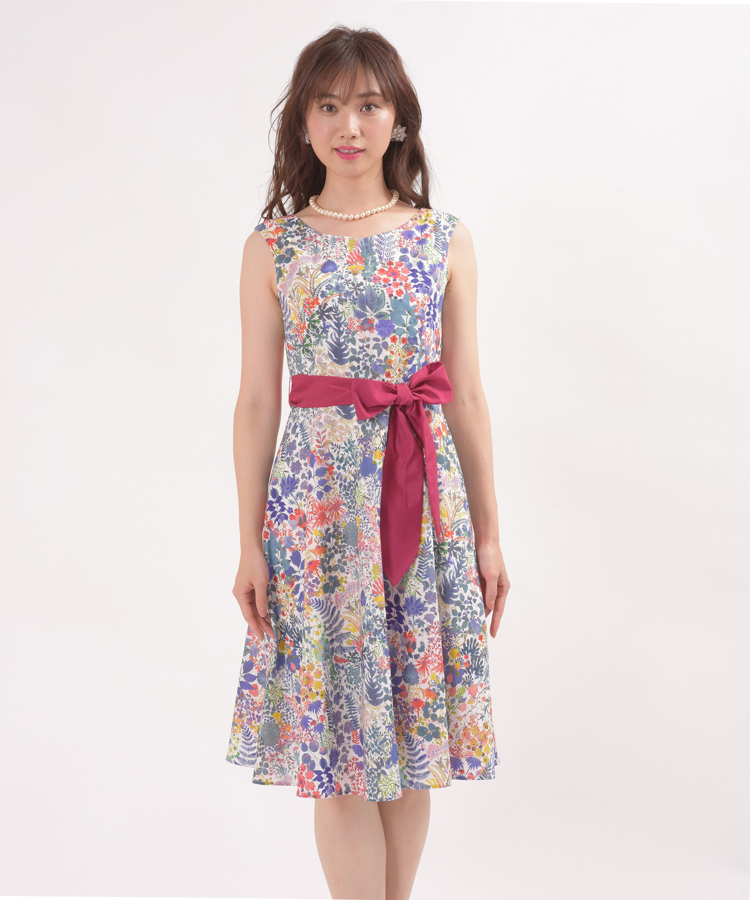 最初の ディアプリンセス リバティプリント ワンピース ミニワンピース Adbang Madiunkota Go Id