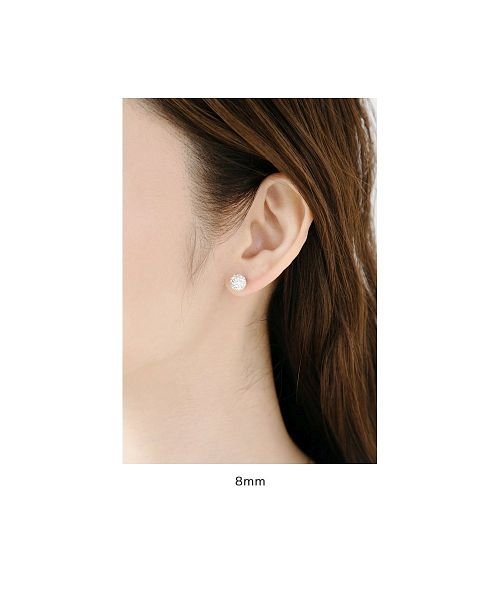 3サイズから選べる パヴェボールのシンプルスタッドピアス クリームドット Cream Dot Magaseek 3サイズから選べる パヴェボールのシンプルスタッドピアス クリームドット Cream Dot Magaseek