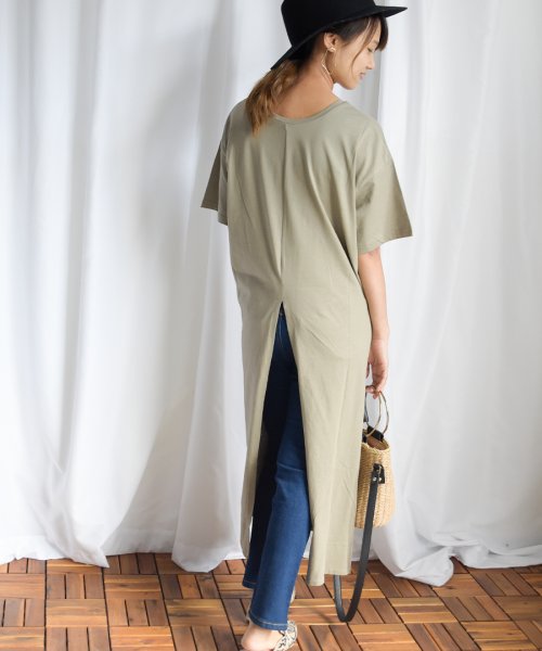 ARGO TOKYO(アルゴトウキョウ)/OrganicCotton slit 2way onepiece 29060/img06