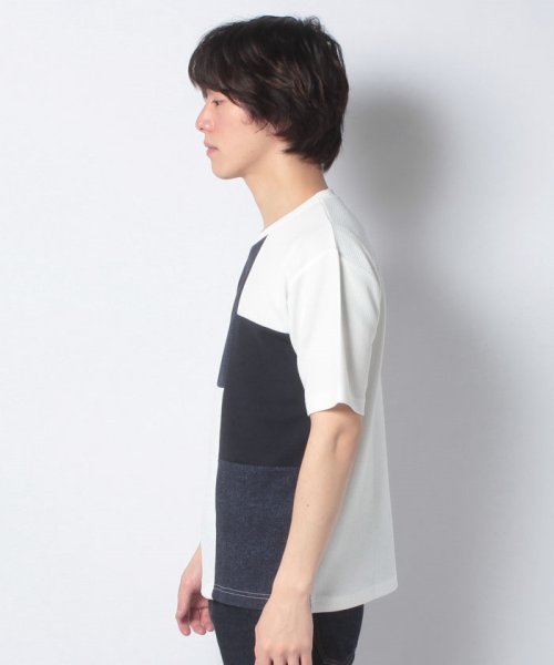 MARUKAWA(マルカワ)/ドライワッフルブロック切替 半袖 Tシャツ/img01
