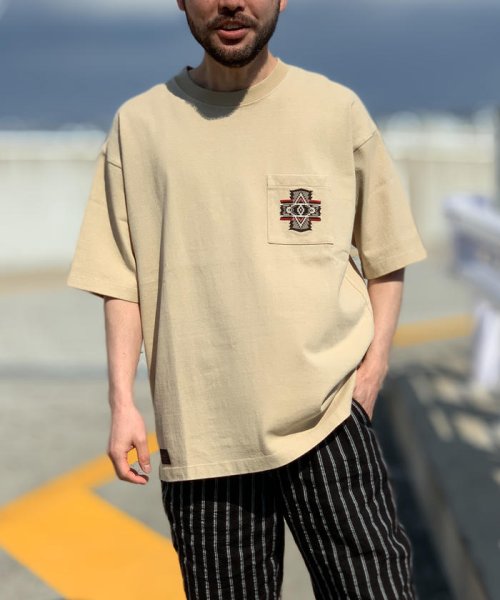 GLOSTER(GLOSTER)/【Web限定】【PENDLETON/ペンドルトン】刺しゅう ビッグシルエット Tシャツ/img24