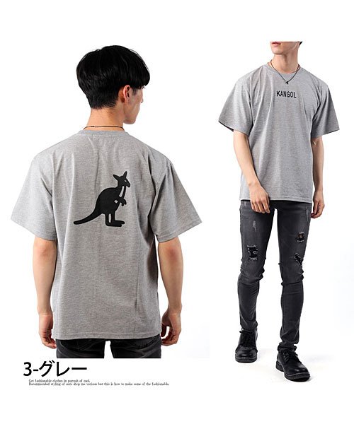 TopIsm(トップイズム)/KANGOLカンゴール別注ロゴバックプリント半袖Tシャツ/img11