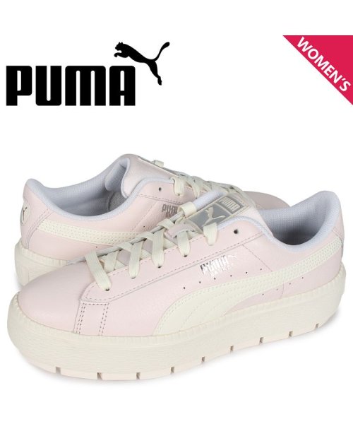 プーマ Puma バスケット プラットフォーム スニーカー レディース 厚底 Basket Platform Trace Lite Wns ピンク プーマ Puma Magaseek