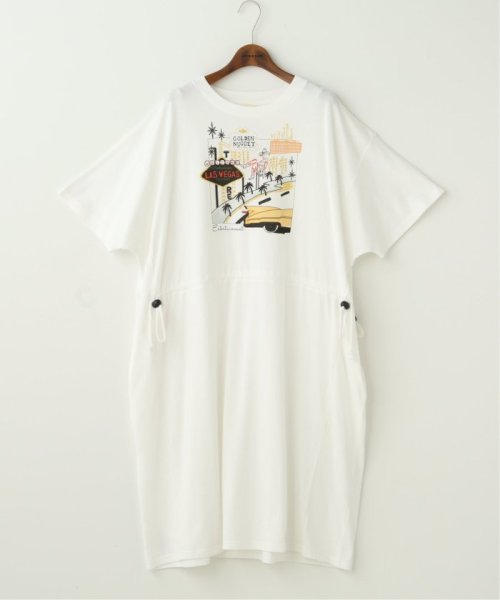 セール 23 Off Laプリントドロストワンピース ダブルネーム Double Name Magaseek