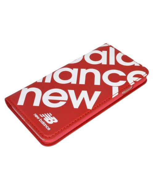 new balance(ニューバランス)/iphone se3 ケース iphonese2 ケース iphone8/7 ニューバランス New Balance スリム手帳ケース スタンプロゴ レッド/img05