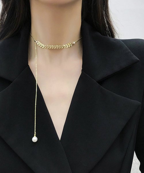 セール チョーカー ネックレス レディース シンプル アクセサリー かわいい ジュエリー チェーンネックレス ロング パールネックレス ミニミニストア Miniministore Magaseek