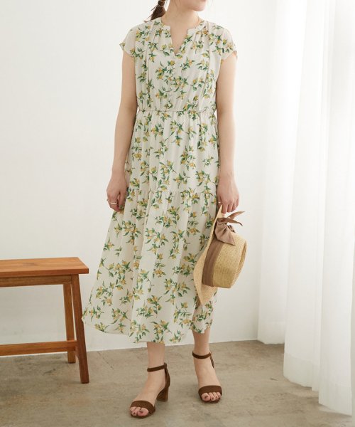 レモンプリントティアードワンピース ロペピクニック Rope Picnic Magaseek
