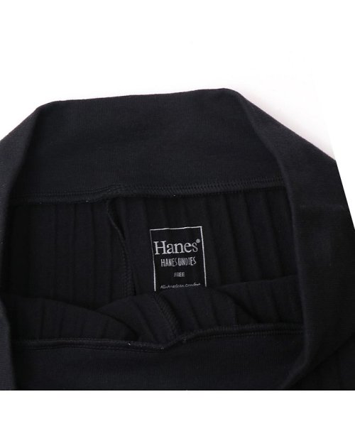 Hanes(ヘインズ)/ヘインズ Hanes パンツ ワイドパンツ レディース RIB WIDE PANTS ブラック グレー ベージュ ブラウン 黒 HW9－R322/img03
