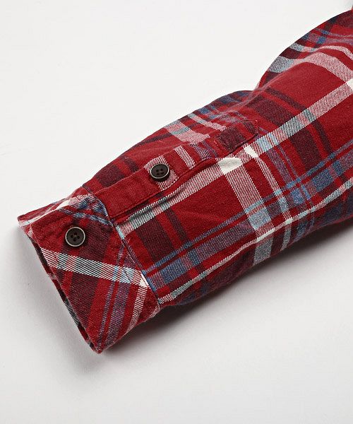 未使用 Guglielminotti メンズ シャツ チェック 柄 トップス レッド 当店人気の限定モデルが再々々入荷 Www Bedandbiscuitspetsittingservices Com