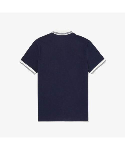 LACOSTE Mens(ラコステ　メンズ)/ストライプリブポロシャツ (半袖)/img05