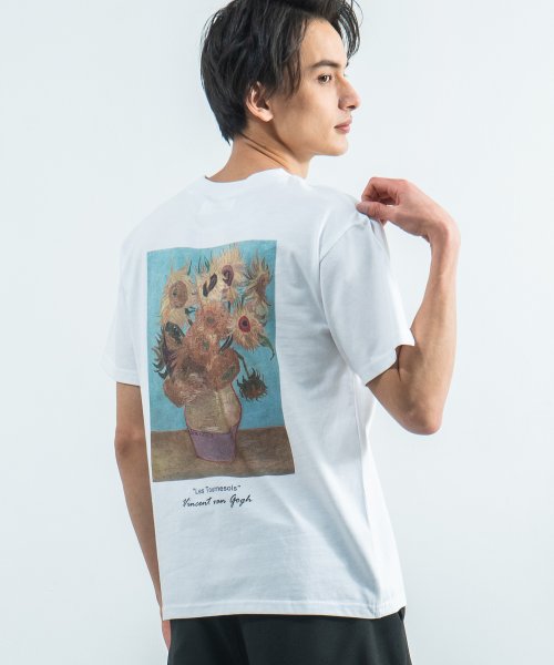 Rocky Monroe(ロッキーモンロー)/Tシャツ 半袖 メンズ レディース 絵画 プリント シンプル カジュアル ストリート ダヴィンチ ひまわり バベル ゴッホ フェルメール 真珠の耳飾りの少女 綿/img79