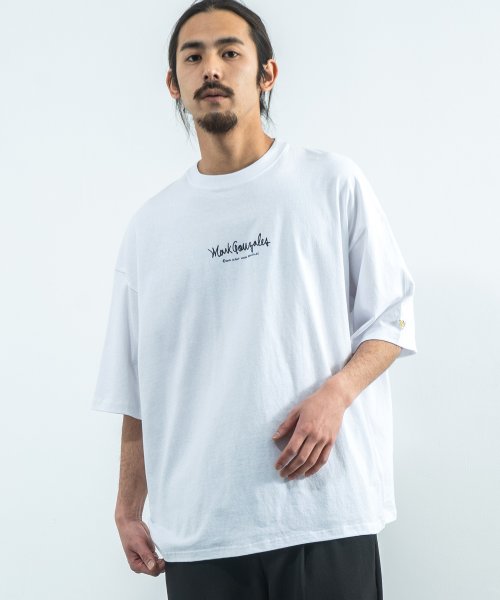 Rocky Monroe(ロッキーモンロー)/MARK GONZALES マークゴンザレス Tシャツ 半袖 メンズ レディース ビッグシルエット ルーズ ボックス 綿 コットン カジュアル ストリート プリ/img04