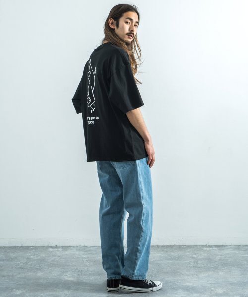 Rocky Monroe(ロッキーモンロー)/MARK GONZALES マークゴンザレス Tシャツ 半袖 メンズ レディース ビッグシルエット ルーズ ボックス 綿 コットン カジュアル ストリート プリ/img11