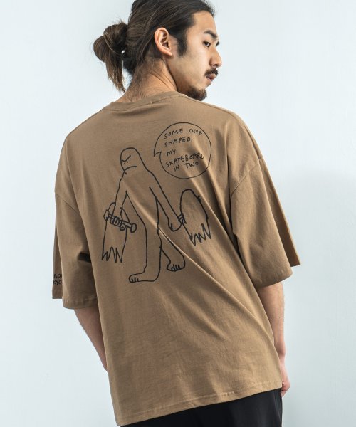 Rocky Monroe(ロッキーモンロー)/MARK GONZALES マークゴンザレス Tシャツ 半袖 メンズ レディース ビッグシルエット ルーズ ボックス 綿 コットン カジュアル ストリート プリ/img15