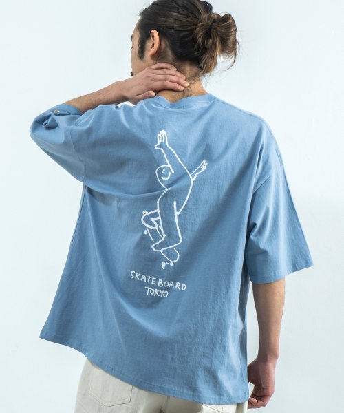 Rocky Monroe(ロッキーモンロー)/MARK GONZALES マークゴンザレス Tシャツ 半袖 メンズ レディース ビッグシルエット ルーズ ボックス 綿 コットン カジュアル ストリート プリ/img25