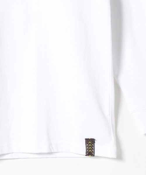 MARUKAWA(大きいサイズのマルカワ)/【Da Hui】ダフイ 大きいサイズ ミニロゴ刺繍 バックロゴプリント 長袖Tシャツ ロンT/img08