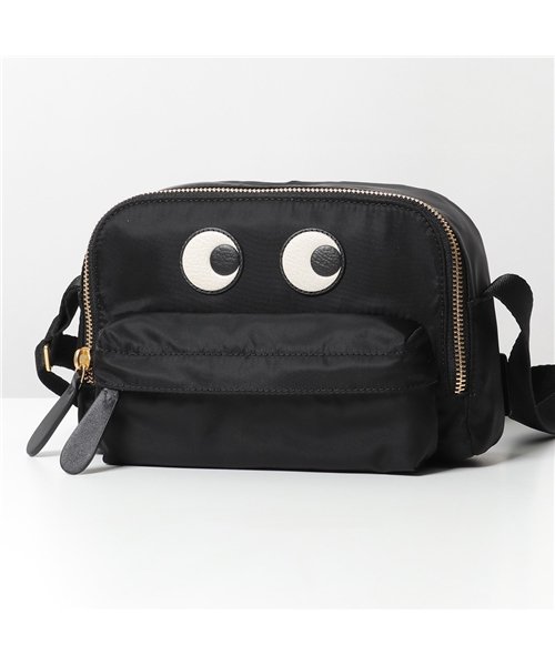 セール Anya Hindmarch アニヤハインドマーチ Crossbody Pouch Eyes ナイロン ショルダーバッグ ポシェット Blac アニヤハインドマーチ Anya Hindmarch Magaseek