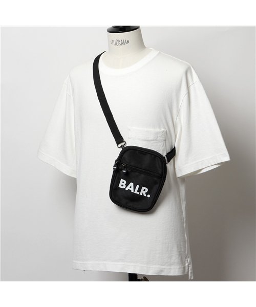 BALR(ボーラー)/【BALR.(ボーラー)】B10035 Cross Body Bag ナイロン ショルダーバッグ サコッシュ ウエストポーチ ロゴ 鞄 Black メンズ   /img01
