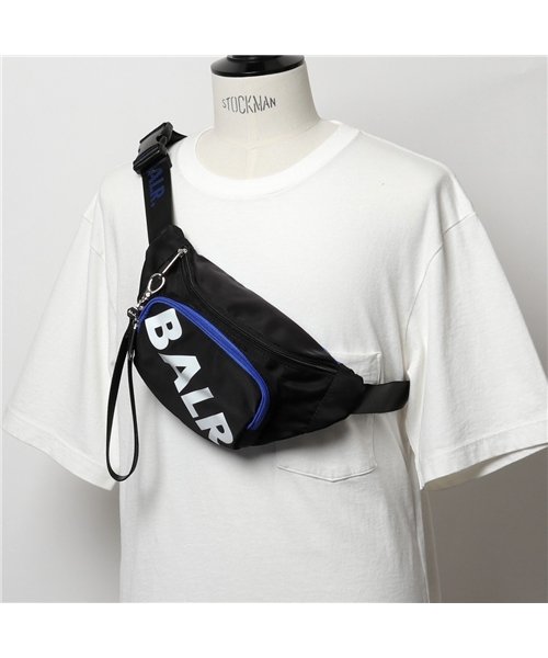 BALR(ボーラー)/【BALR.(ボーラー)】B10176 BRAND U－SERIES WAIST PACK ナイロン ボディバッグ ショルダーバッグ 鞄 Black/ブラック /img01