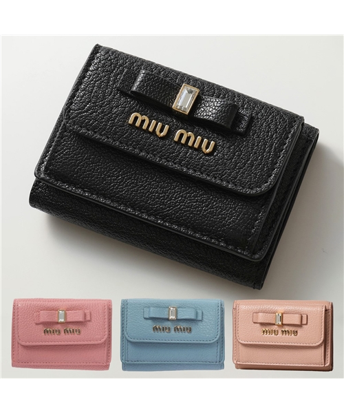 セール】【MIUMIU(ミュウミュウ)】5MH021 2D7A MADRAS FIOCCO カラー3