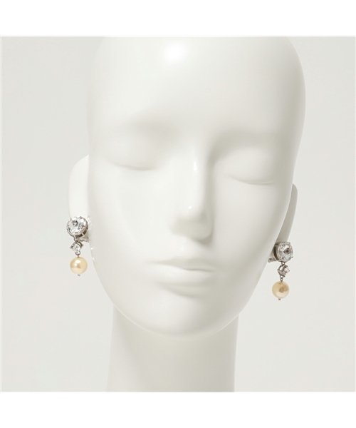 MIUMIU(ミュウミュウ)/【MIUMIU(ミュウミュウ)】5JO098 2ARA イヤリング アクセサリー  F0QCD/CREAM+CRISTAL レディース /img01