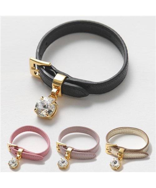 MIUMIU バングル MIUMIU 5JB408 2F6T F0009 M ロゴ エナメル メタル 