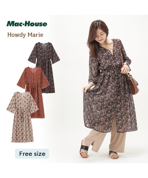 MAC HOUSE(women)(マックハウス（レディース）)/HowdyMarie ハウディマリー シフォンガウンワンピース GL－1220106/img01