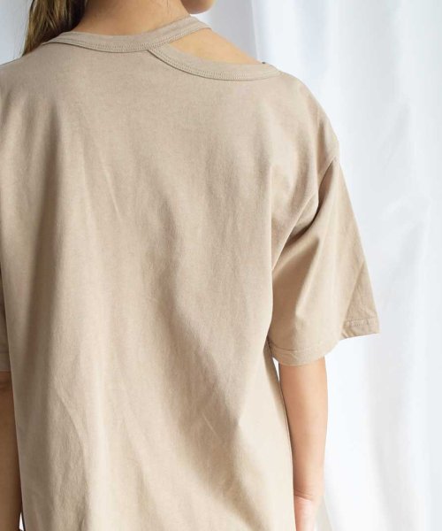 ARGO TOKYO(アルゴトウキョウ)/Recycle cotton neck design T－shirt 24147/img07