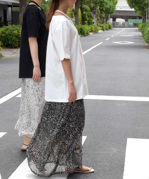 ARGO TOKYO(アルゴトウキョウ)/Recycle cotton neck design T－shirt 24147/img12
