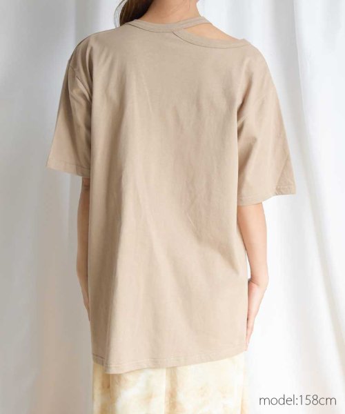 ARGO TOKYO(アルゴトウキョウ)/Recycle cotton neck design T－shirt 24147/img15