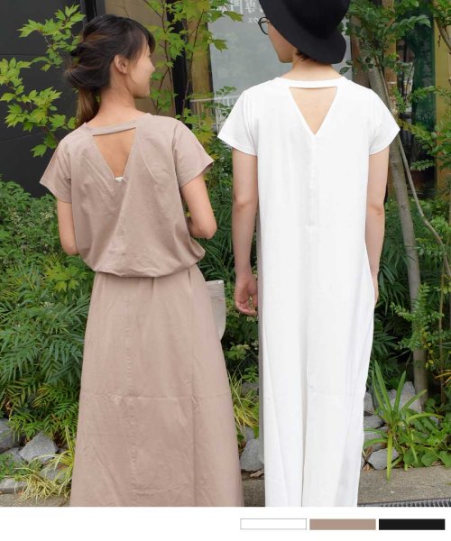 ARGO TOKYO(アルゴトウキョウ)/Recycle cotton back design one－piece 29081/img01