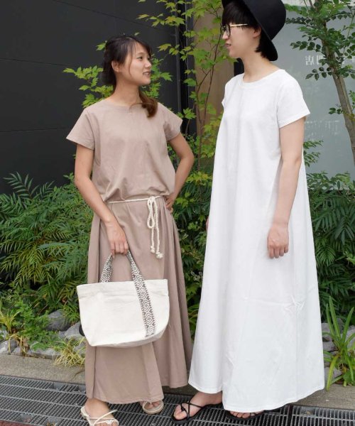 ARGO TOKYO(アルゴトウキョウ)/Recycle cotton back design one－piece 29081/img18