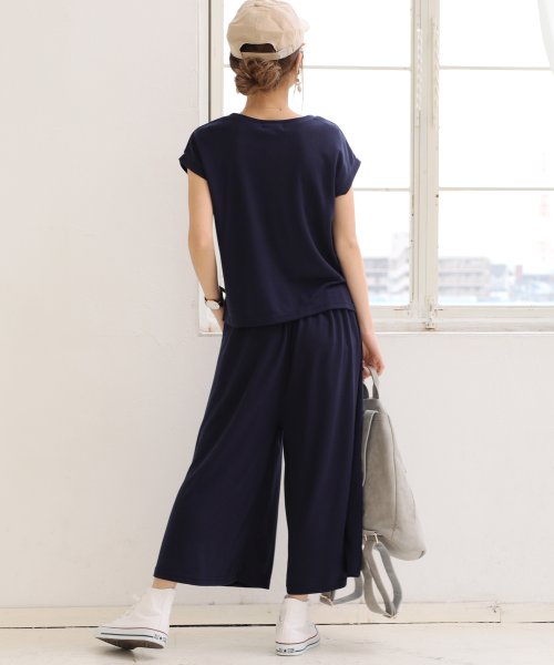 F 4 サロペット ワンピース オールインワン 半袖 ワイドパンツ アンドミー And Me Magaseek