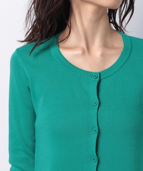 BENETTON (women)(ベネトン（レディース）)/コットンUネック長袖カーディガン/img30