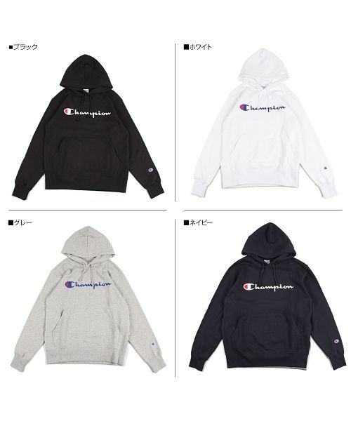 CHAMPION(チャンピオン)/チャンピオン Champion パーカー スウェット プルオーバー メンズ レディース ロゴ PULLOVER HOODED SWEATSHIRT ブラック ホ/img01